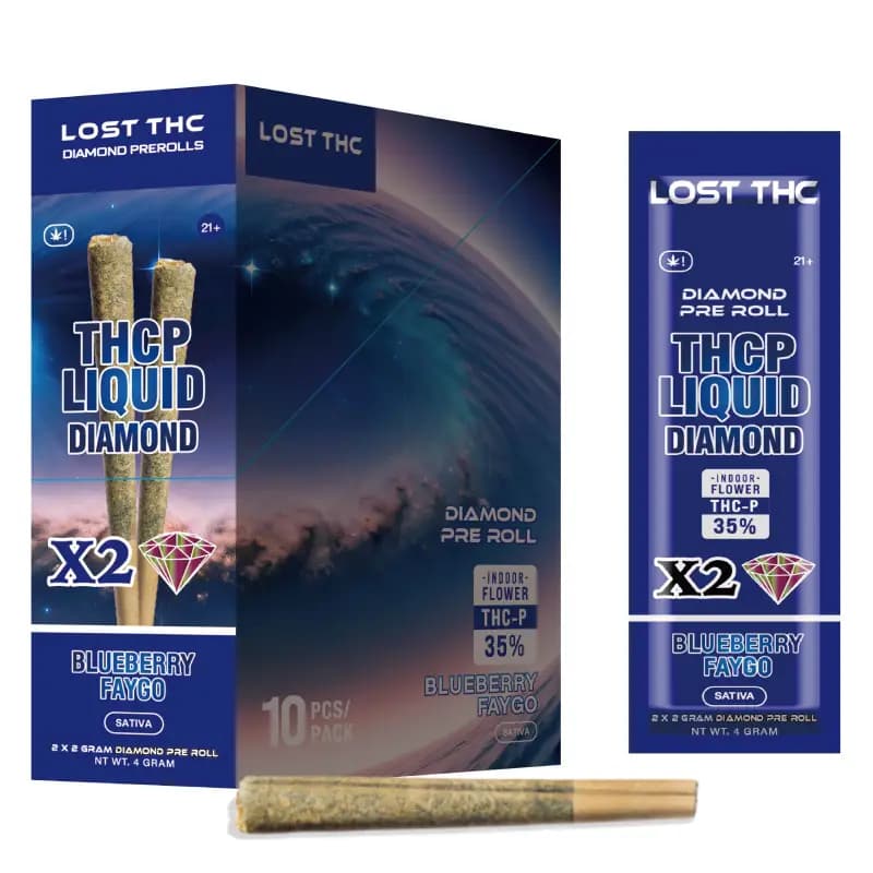 BLUEBERRY FAYGO · THCP Diamond Infused Pre-Roll (2ct)