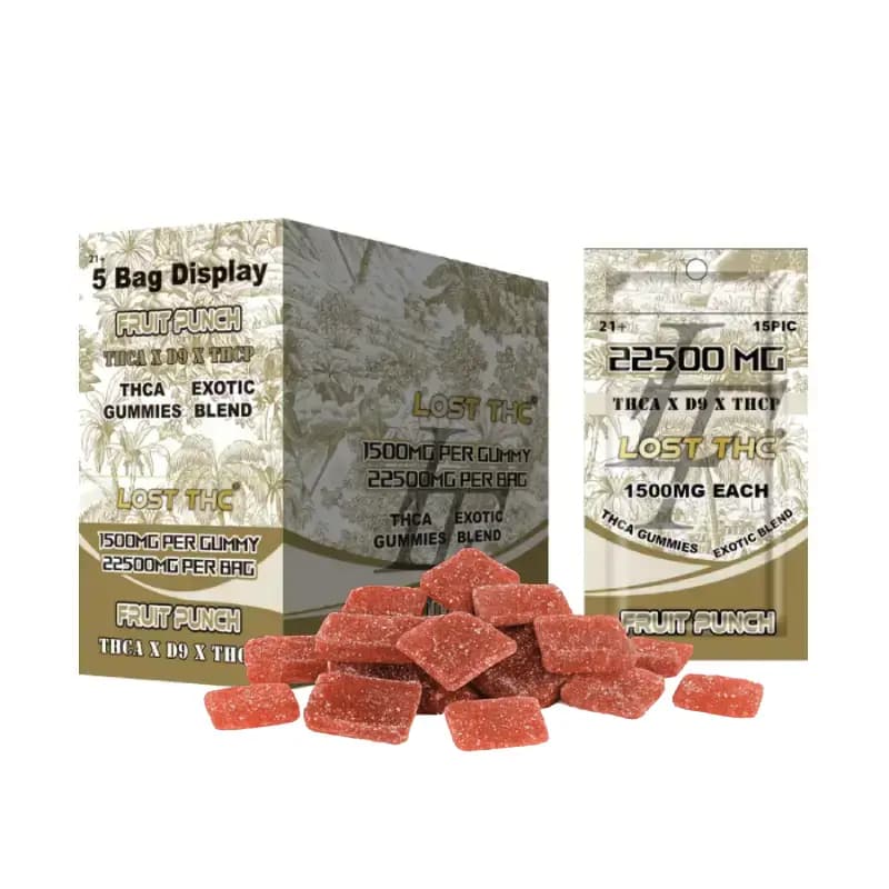 FRUIT PUNCH · THCA Gummies 15 count